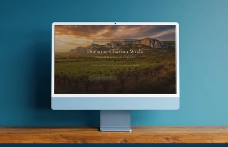Site web affiché sur ordinateur, tablette et mobile avec maison moderne, site internet sur mesure